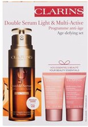 Facial Care Set Clarins Double Serum Light Multi-Active Age-Defying Set