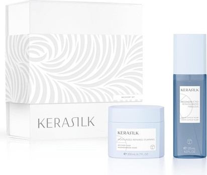 Hair Care Set Kerasilk Recovery Set with Liquid Cuticle Filler and Recovery Mask