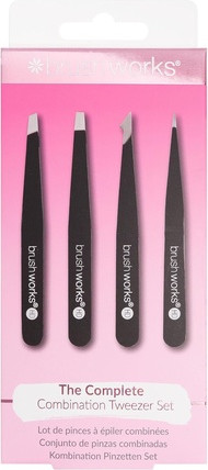 Набор пинцетов Brushworks HD 4 Piece Combination Tweezer Set