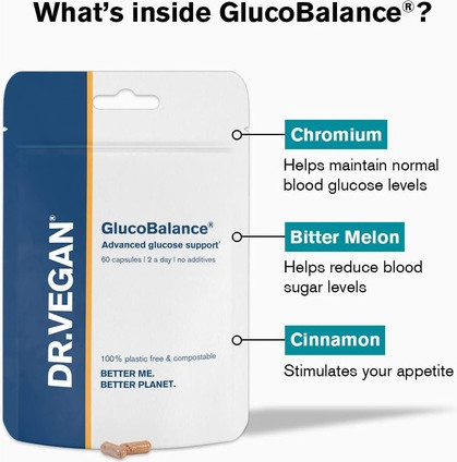 Plant-Based Supplement Dr Vegan GlucoBalance