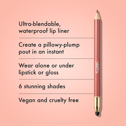 Lip Liner Iconic London Iconic London Fuller Pout Sculpting Lip Liner Blendable Dual Ended