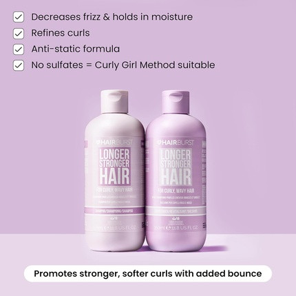 Shampoo und Conditioner Set Hairburst Hair Burst für welliges & lockiges Haar