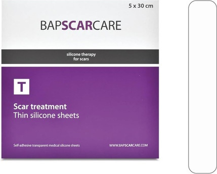 Patch Bapscar Bapscarcare T Dünnes Silikonpflaster zur Narbenentlastung