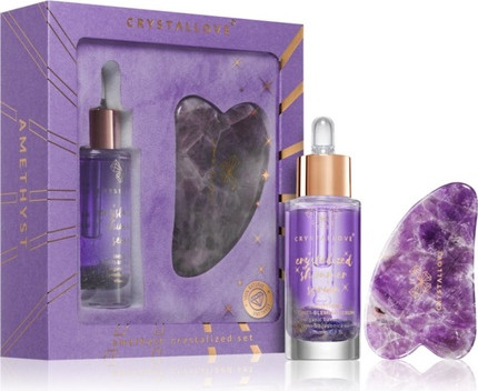 Pflegeset für das Gesicht Crystalove Crystallove Kristallisiertes Amethyst-Set für die Gesichtspflege