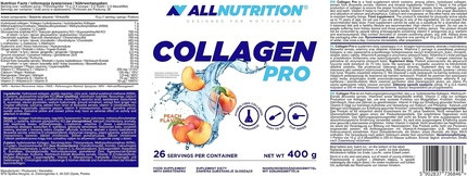 Nahrungsergänzungsmittel Allnutrition Kollagen Pro Kurkuma MSM Chondroitin Hyaluronsäure Ingwer Extrakt Curcumin