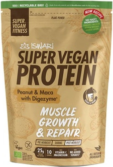 Protein Powder Iswari Super Vegan Protein Organic Peanut And Maca