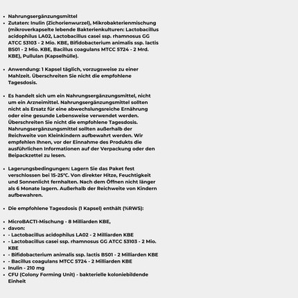 Formeds tarkibidagi 4 ta mikroenkapsulyatsiya qilingan bakterial shtammlar