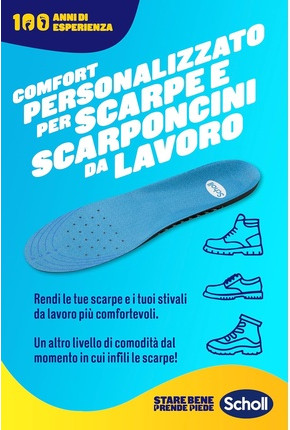 Insoles Scholl GelActiv for Work Shoes and Boots