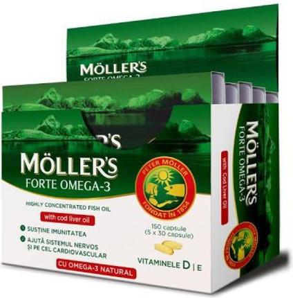 Dietary Supplement Mollers Forte With Omega 3 Fatty Acids