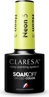 Лаку для ногтей Claresa Neon UV Набор из 3 штук