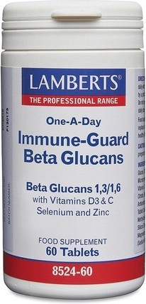 Таблетки Lamberts Immuneguard Бета-Глюканы Поддержка Иммунитета с Витаминами
