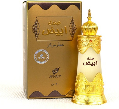 Perfume Oil Afnan Abiyad Sandalwood Balsamic Aromatic Floral Wood
