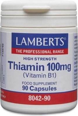 Lamberts Тиамин 100мг Витамин B1 90