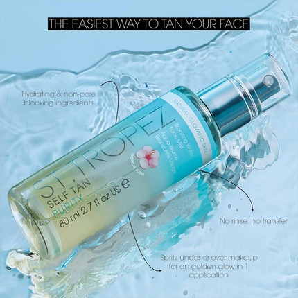 Face Self-Tanner Mist St Tropez Self Tan Purity Water Bronzing
