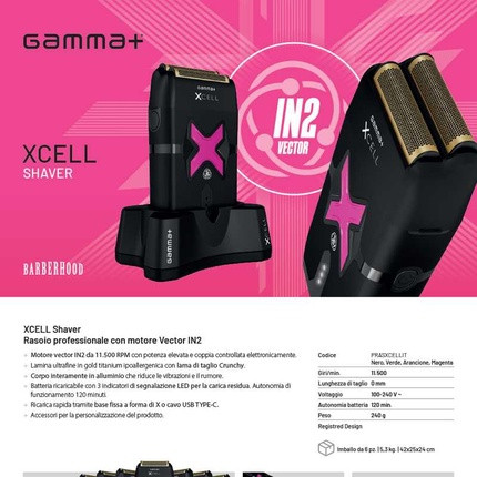 Shaver Kit Gamma Gamma+ Shaver Xcell