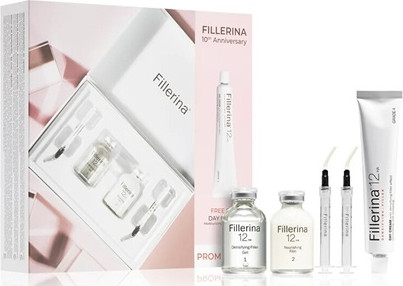 Facial Care Set Fillerina Skin Care Gift Set mit Füll-Effekt 12HA Stufe 4