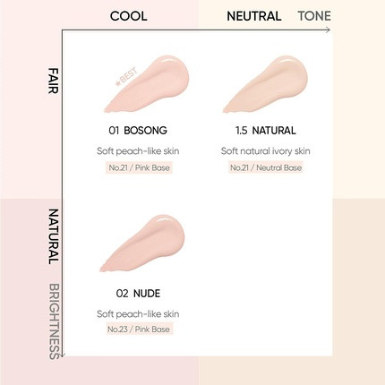 Foundation Cushion Amuse Society Meta Fixing Foundation Matte Glow Long-Lasting