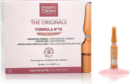 Ampullen MartiDerm The Original Formula #10 HD Color Touch LSF 30