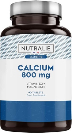 Hochdosiertes Nahrungsergänzungsmittel Nutralie Calcium 800mg mit Vitamin D und Magnesium