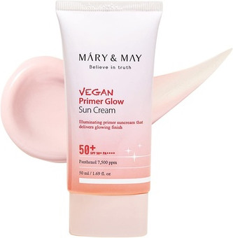 Sun Cream Mary & May Vegan Primer Glow Sun Cream SPF50+ PA++++