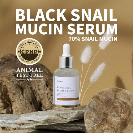 Serum Iunik 70% Black Snail Mucin Restore