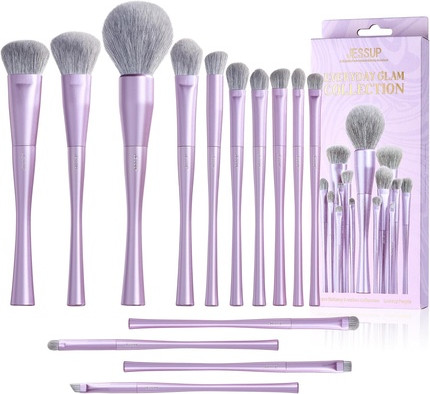 Pinselset Jessup Professional 14-teiliges veganes Make-up Pinselset für Foundation