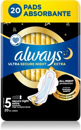 Sanitary Pad Always Ultra Secure Night Extra