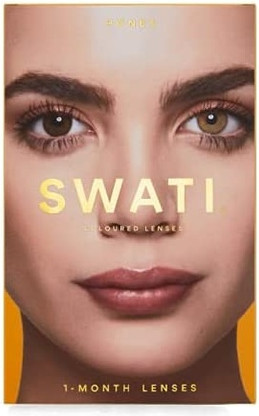 Swati Cosmetics Natürliche Kontaktlinsen Honigfarbe