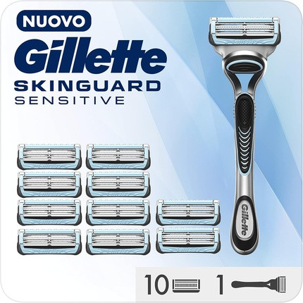 Razor Gillette Skinguard Sensitive Men's Beard Razor with Skin Irritation Protection