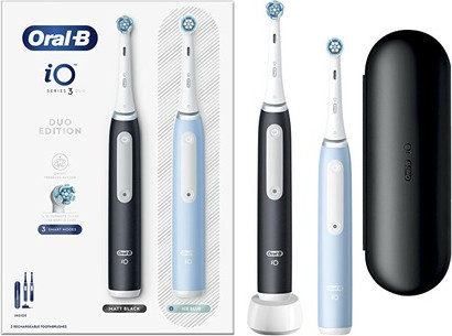 Elektrische Zahnbürste Oral-B Serie Io 3 Duo Blackice Blue