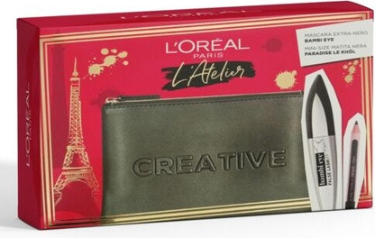 Set L'Oreal Professional Atelier Tasche Set mit Bambi Mascara und Kajalstift
