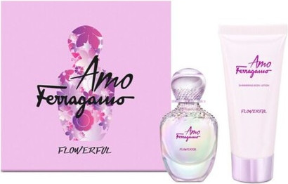 Eau de Toilette und Körperlotion Set Salvatore Ferragamo AMO Flowerful