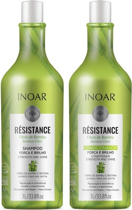 Shampoo und Conditioner Haar-Reparatur-Set Inoar Resistance Bambu