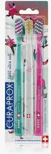 Зубная щетка Curaprox 5460 Ultra Soft Тройная упаковка Зимняя страна чудес