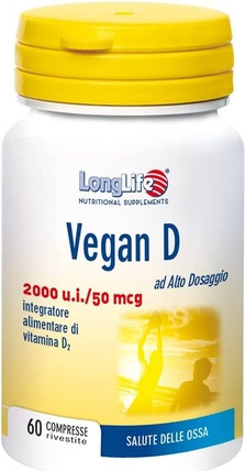 Vitaminpräparat Longlife LongLife Vegan D 2.000 I.E./50 mcg für Knochengesundheit