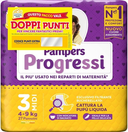 Diapers Pampers Progressi