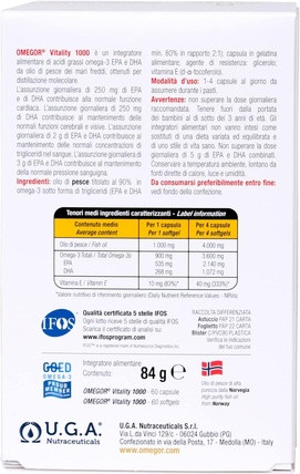 Vitamin Serum Omegor Vitality 1000 Omega-3 TG