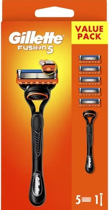 Razor Gillette Fusion Manual Rasierer + 5 Klingen