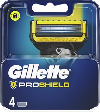 Shaving Kit Gillette Fusion Proshield Charger With 4 Replacement Blades