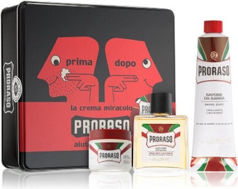 Shaving Set Proraso Classical Gift Set Red Sandalwood Shaving 4 Pieces