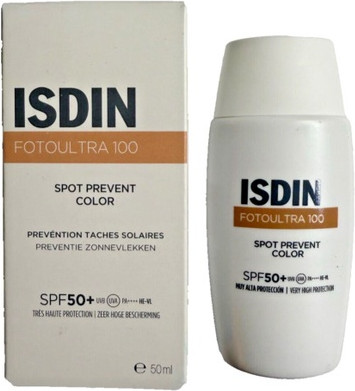 Sonnencreme ISDIN Fotoultra100 Spot Preventive Color SPF 50 Fusion Fluid