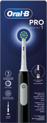 Elektrische Zahnbürste Oral-B Pro1 Crossaction Zahnbürste Schwarz