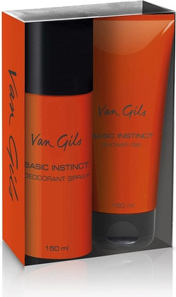 Deodorant Spray and Shower Gel Gift Set Van Gils Basic Instinct