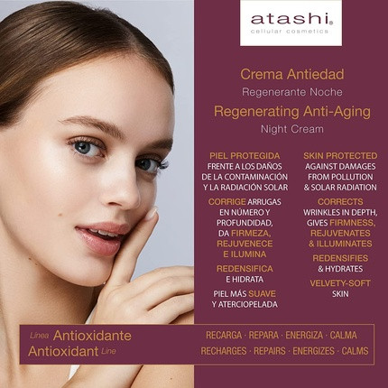 Atashi Antioxidant Anti-Aging Regenerierende Creme für hydrierte Haut