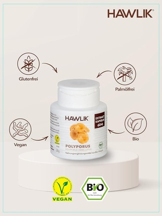 Kapseln Hawlik Polyporus Extrakt Kapseln mit Vitamin C