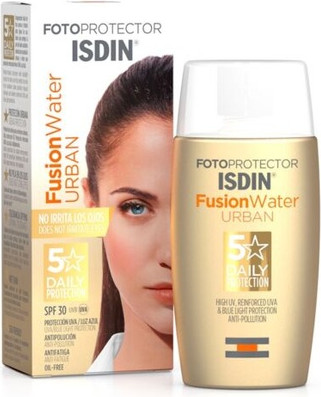 Gesichtssonnencreme ISDIN Photoprotector Fusion Water Color Urban Ölfreie Sonnencreme LSF 30