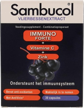 Capsules Sambucol Herbal Dietary Supplement