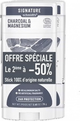 Deodorant Stick Schmidt's Signature Natürliche Aktivkohle & Magnesium