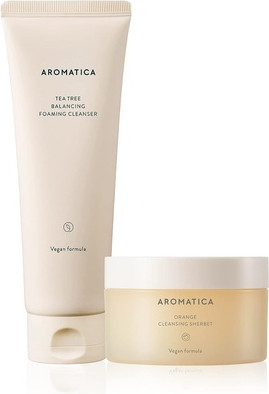 Aromatica Aromatica uchun tozalovchi krem - Choy daraxti tozalovchisi + Apelsin tozalovchi shaxobchasi