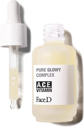 Face Serum Face D Pure Glowy Antioxidants und straffendes Gesichtsserum mit Vitamin ACE